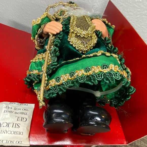 Home for the Holidays Visions of Santa Claus in Green Ornament 8" Christmas NWT - Picture 5 of 11